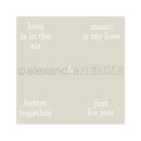 Alexandra Renke Stencil 6in x 6in - Just For You, Music*