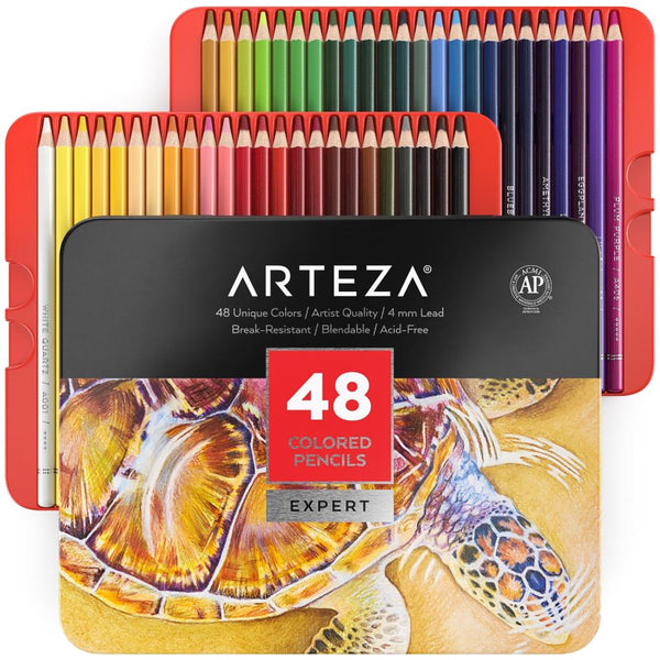 Arteza Expert Coloured Pencils 48 pack - Assorted Colours