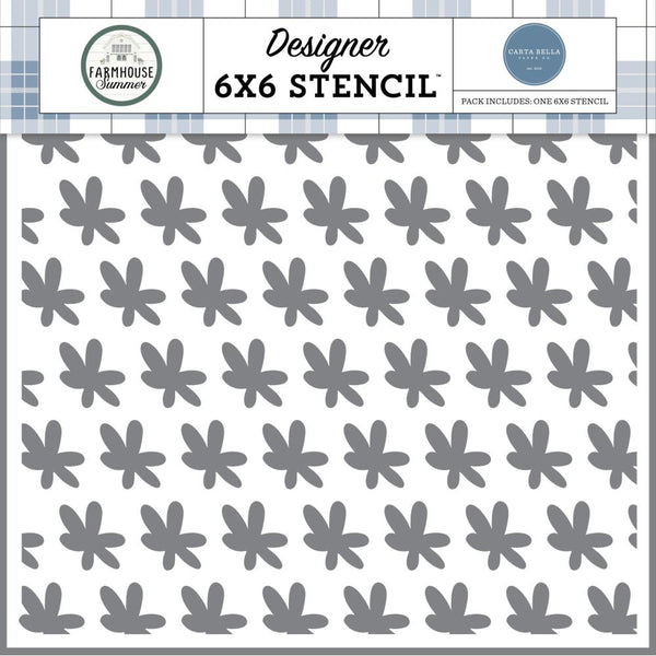 Carta Bella Stencil 6"X6" Farmhouse Floral*