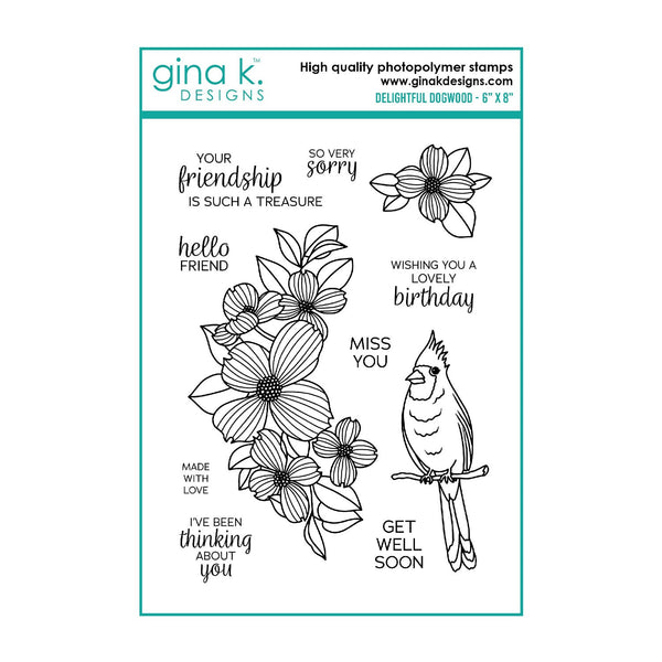 Gina K Designs Clear Stamps - Delightful Dogwood*