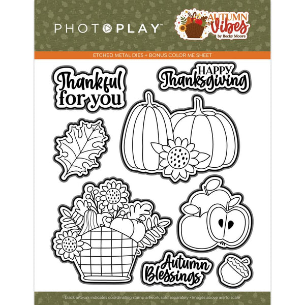 PhotoPlay Etched Die Autumn Vibes
