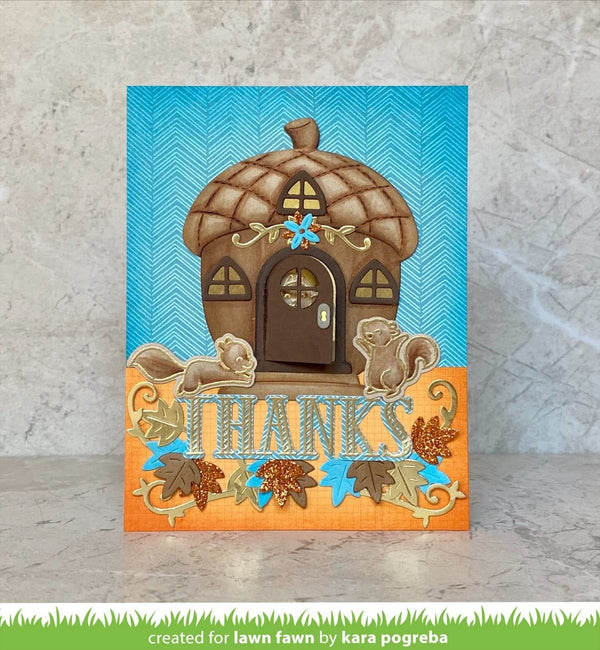 Lawn Cuts Custom Craft Die Big Acorn*