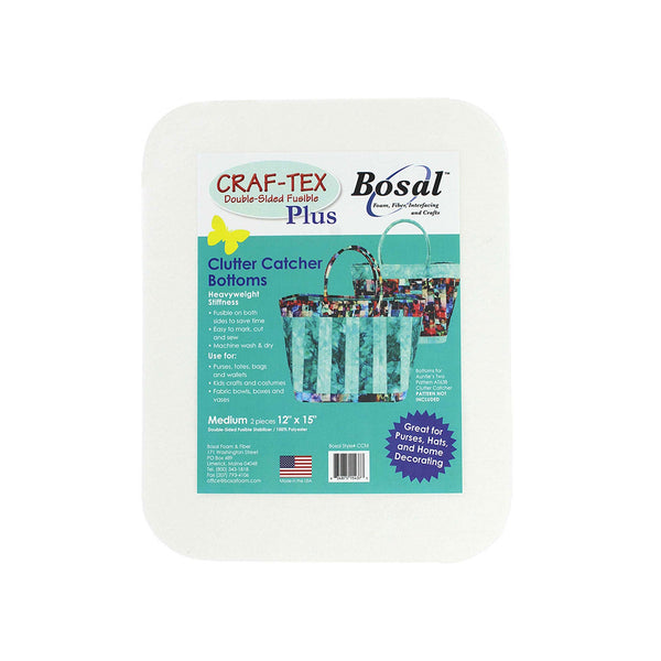 Bosal Craf-tex Plus Double-Sided Fusible Clutter Catcher Bottoms