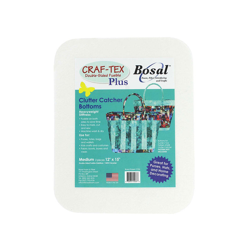 Bosal Craf-tex Plus Double-Sided Fusible Clutter Catcher Bottoms