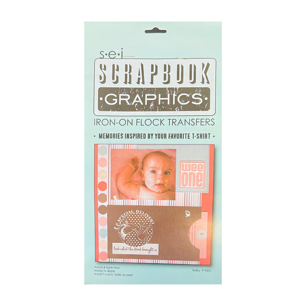 SEI Scrapbook Graphics - Iron-on Flock Transfers - Baby*