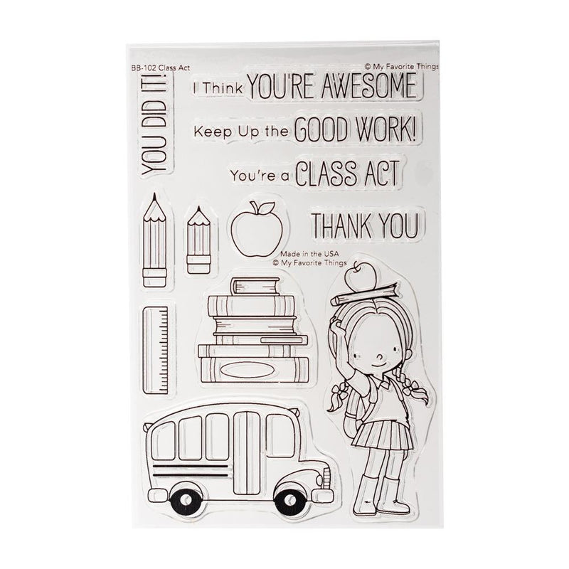 My Favorite Things Vault Birdie Brown Stamps 4in x 6in - Class Act*