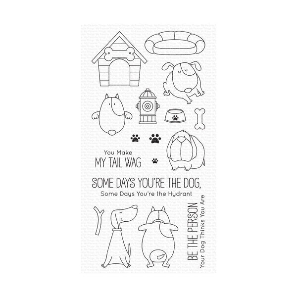 My Favorite Things Clear 4"x8" Stamp Set - You Make My Tail Wag