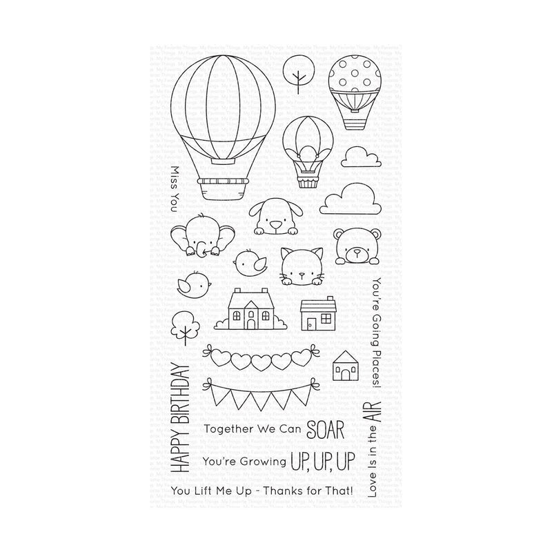 My Favorite Things Clear 4"x8" Stamp Set - Up in the Air*