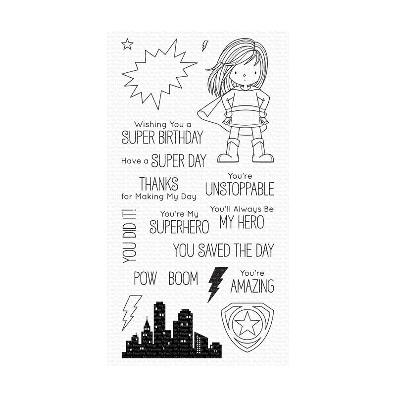 My Favorite Things Clear 4"x8" Stamp Set - You're Super*