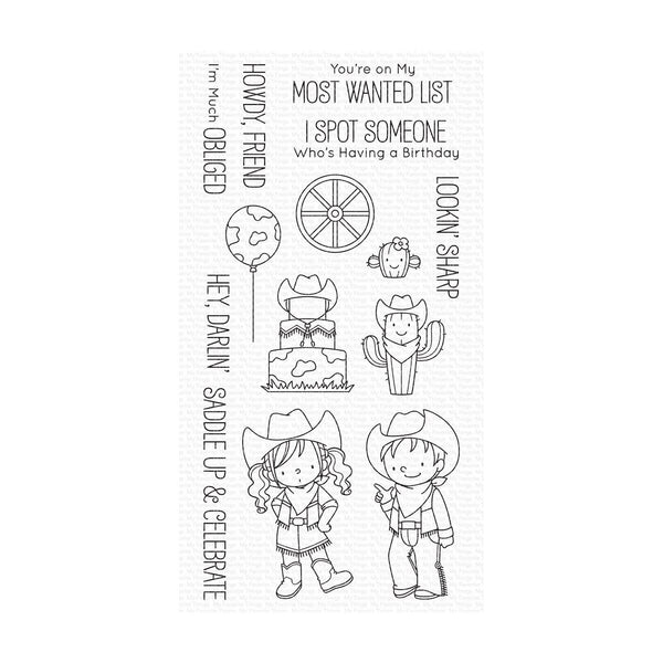 My Favorite Things Clear 4"x8" Stamp Set - Saddle Up & Celebrate