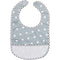 DMC Charles Craft Baby Bib 8.2"x 11.8" Grey Polka Dots (14 Count)