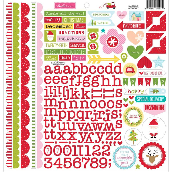 Bella Blvd Fa La La Cardstock Stickers 12in x 12in  - Doohickey*