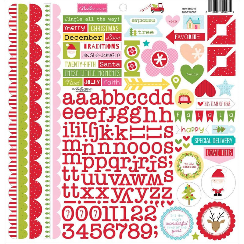 Bella Blvd Fa La La Cardstock Stickers 12in x 12in  - Doohickey*