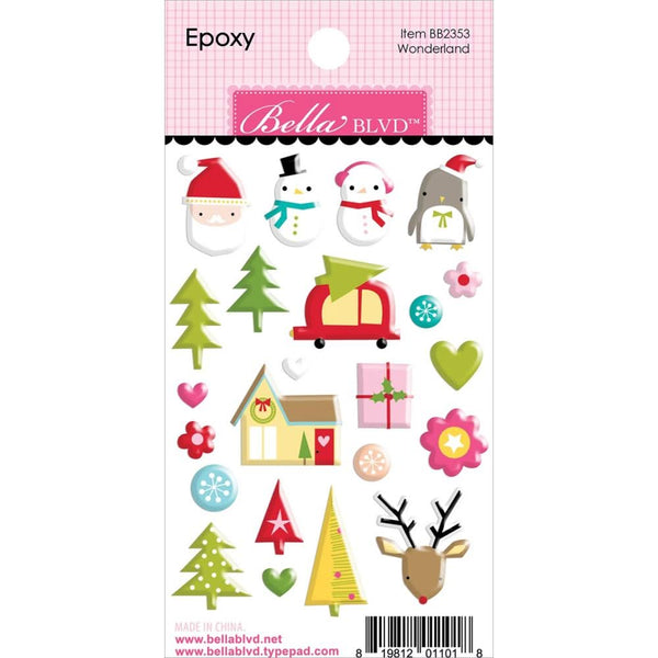 Bella Blvd Fa La La Epoxy Stickers - Wonderland*