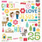Bella Blvd Chipboard Stickers 12"x 12" - Icons, Let Us Adore Him*