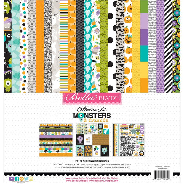 Bella Blvd Collection Kit 12in x 12in - Monsters & Friends*
