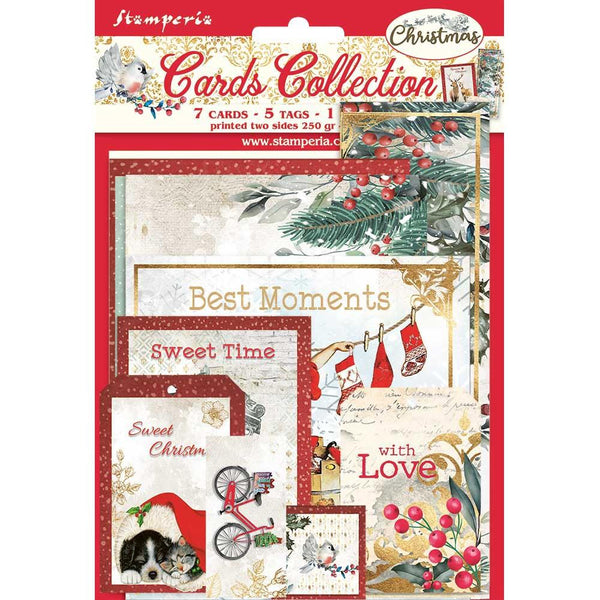 Stamperia Cards Collection - Romantic Christmas*