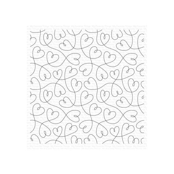 My Favorite Things Background Cling Rubber Stamp 5.75"X5.75" - Never-Ending Love
