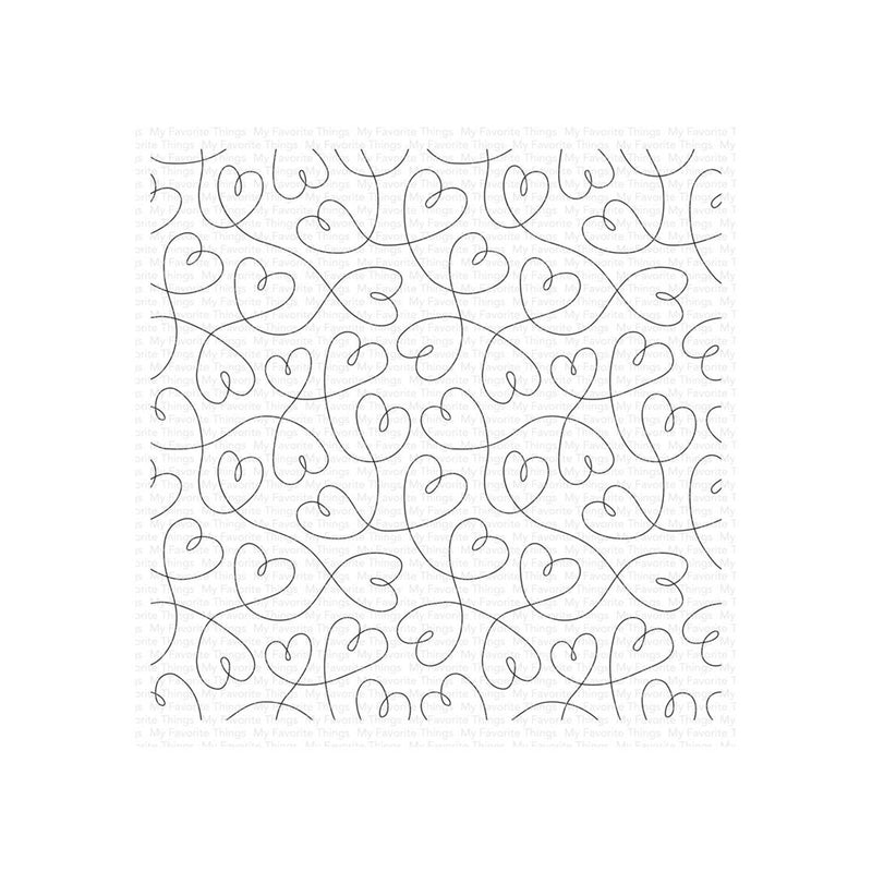 My Favorite Things Background Cling Rubber Stamp 5.75"X5.75" - Never-Ending Love*