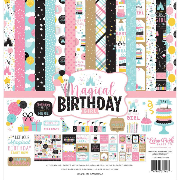Echo Park Collection Kit 12"x 12" Magical Birthday Girl