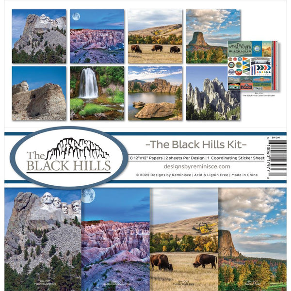 Reminisce Collection Kit 12"X12" Black Hills*