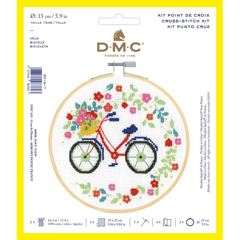 DMC Cross Stitch Kit XS - Bicycle (14 Count)