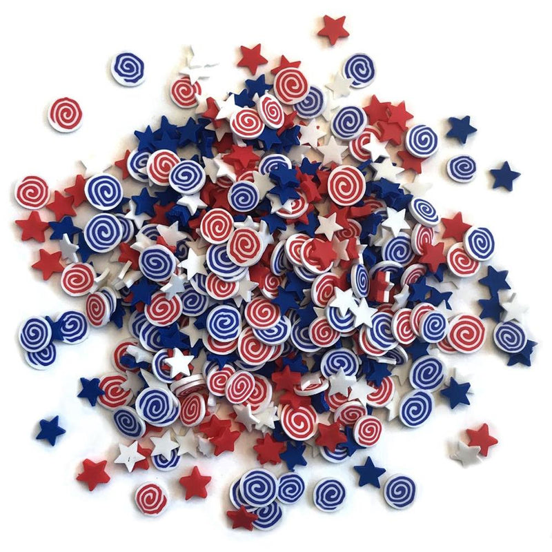 Buttons Galore Sprinkletz Embellishments 12g - Star Spangled