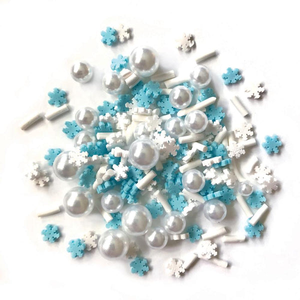 Buttons Galore Sprinkletz Embellishments 12g - Pearly Snowflakes