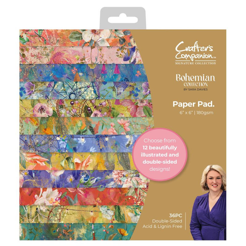 Sara Signature Bohemian Paper Pad 6"X6"