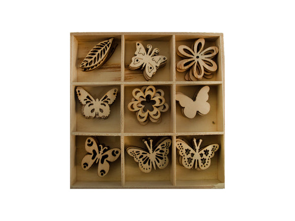 Poppy Crafts Wooden Elements - Butterfly