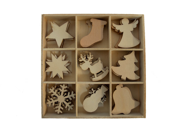 Poppy Crafts Wooden Elements - Noel