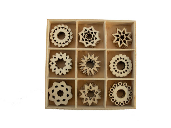 Poppy Crafts Wooden Elements - Geometric