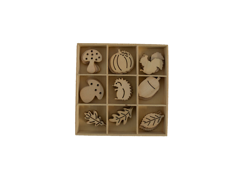 Poppy Crafts Wooden Elements - Autumn