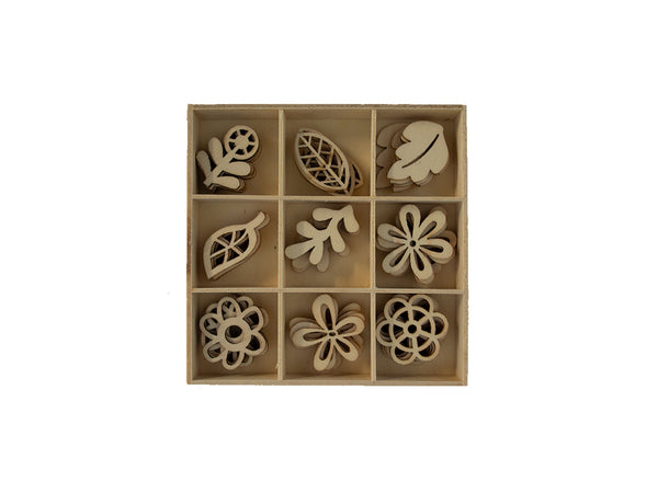 Poppy Crafts Wooden Elements - Flower