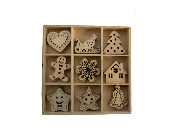 Poppy Crafts Wooden Elements - Gingerbread