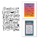 Spellbinders BetterPress Letterpress System Press Plate Pumpkins &  Ghosts Background