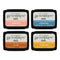 Spellbinders BetterPress Letterpress Mini Ink Pad Set 4 pack  Desert Sunset