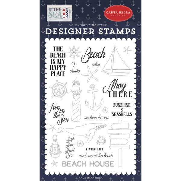 Carta Bella Stamps - Ahoy There, By The Sea