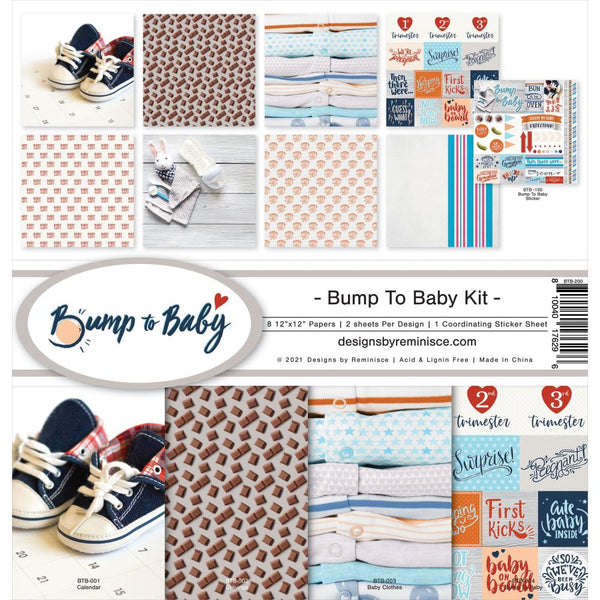 Reminisce Collection Kit 12"X12" - Bump To Baby