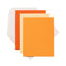 Bazzill Cards with Envelopes 4.25in x 5.5in 6 pack  - Oranges