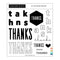 Concord & 9th Clear Stamps 6"x 6" - All The Thanks*
