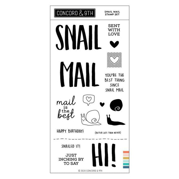 Concord & 9th Clear Stamps 4"x 8" - Snail Mail