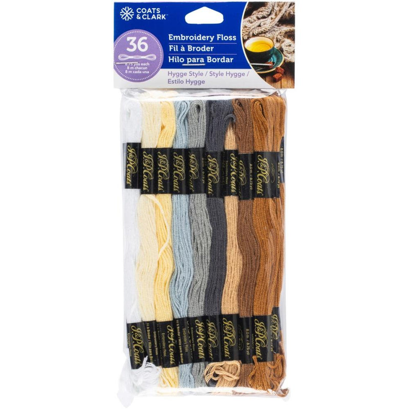 Coats & Clark 6-Strand Embroidery Floss Value 36 Pack - Hygge