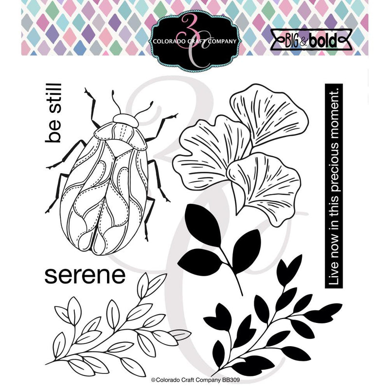 Colorado Craft Company Clear Stamps 6in x 6in - Brilliant Beetle-Big & Bold*