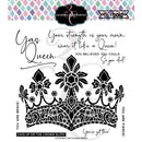 Colorado Craft Company Clear Stamps 6in x 6in - A Queen's Crown-Big & Bold*