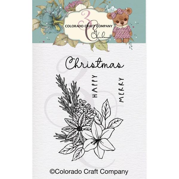Colorado Craft Company Clear Stamps 2"x 3"- Floral Accent Mini - By Kris Lauren