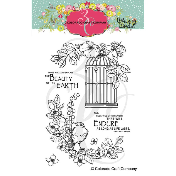 Colorado Craft Company Clear Stamps 4"x 6" - Life Lasts - Whismy World*