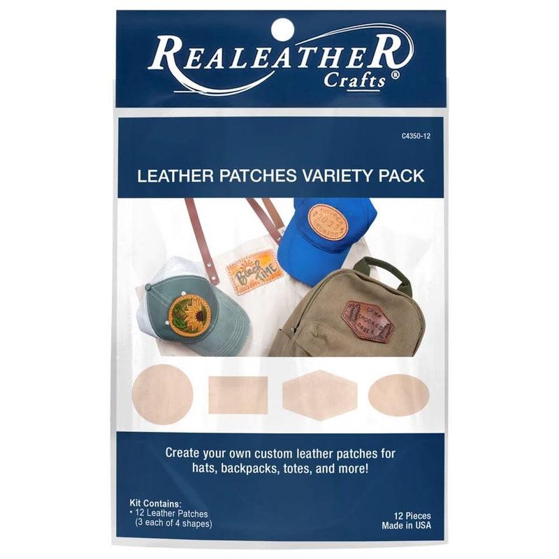 Realeather Leathercraft Kit Patch Variety Pack 12/Pkg* – CraftOnline