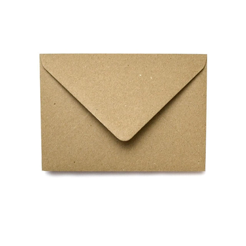 Poppy Crafts A6 300GSM Cards and Envelopes - Brown Kraft -  Pack of 10