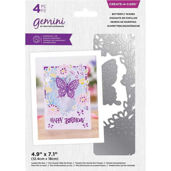 Crafter's Companion Gemini Create-A-Card Die - Butterfly Wishes*